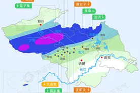 淮河汛情地图：16条河流发生超警洪水 暴雨从今夜起再度加强图片