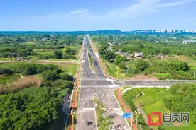 速看！S309线乐自高速贡井区连接线鸟瞰图图片