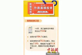 浙江1-6月新设外商投资企业1133家 实际使用外资75.0亿美元图片