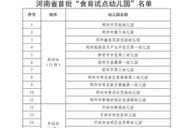 河南确定首批百所“食育试点幼儿园”，名单都在这儿了图片