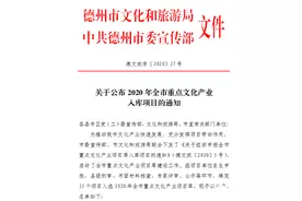 德州启动重点文化产业项目库建设，首批35个项目入选图片