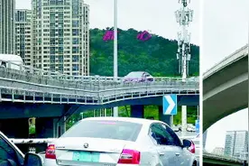 青岛华仁立交桥变形了？专家回应：桥梁正常 仅为视觉误差图片
