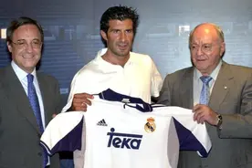 皇马于20年前的今天签下菲戈，转会费6500万欧元创足坛记录图片