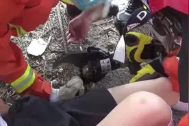 看着都疼！玉林一女孩被4米长钢筋刺穿大腿，消防紧急救援图片