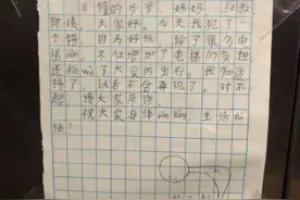 “爷爷奶奶、叔叔阿姨，我犯了一个错……”8岁男孩一封检讨书萌翻图片