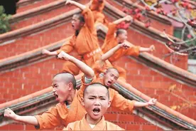 泉州少林寺再现“南少林十八铜人阵”图片
