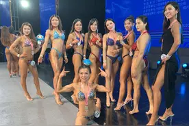 比基尼美女济济一堂！省女子体育节健美健身比赛杭州队大丰收图片