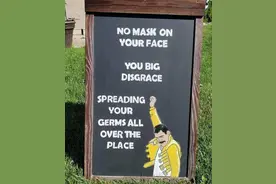 国外“硬核”抗疫标语流行，脑洞大开，土味又温情……图片