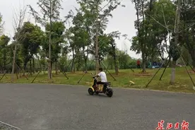 武汉东湖绿道可骑电动车了，最高时速10公里图片