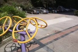 广安一小区健身器材被拆除 居民意见大图片