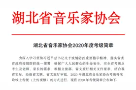 2020 年湖北音协考级将采取线上方式进行图片