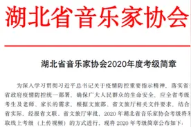 2020 年湖北音协考级将采取线上方式进行图片