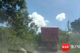 大货车昼夜穿行居民区 海口这6公里乡道伤痕累累居民叫苦图片