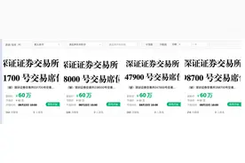 深交所4个交易席位将被拍卖：起拍价60万，仅在会员中转让图片