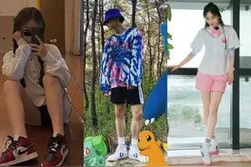 杨幂的这双鞋超级酷炫！江疏影竟然也是球鞋女神图片