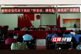 耒阳市大和圩乡组织开展党代表下基层讲党课活动图片