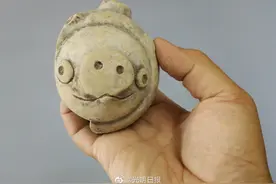 三星堆附近出土3200年前的陶猪图片