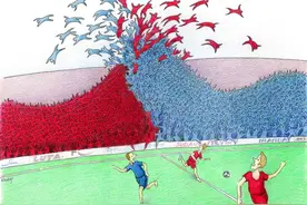 漫世界｜幽默漫画欣赏：足球故事图片