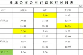 今起，17路公交车运行时间微调图片