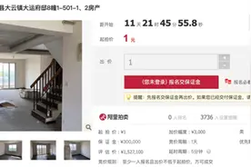1块钱起拍的豪宅来了！想捡漏？先看自己有没有500万图片