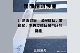 路面塌陷预兆！存住图片