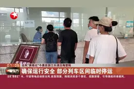 台风“黑格比”今晨在浙江乐清沿海登陆：确保运行安全  部分列车区间临时停运
