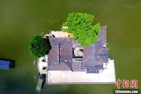 航拍福州水上唯一寺庙——金山寺「组图」图片