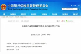 银保监会开64万罚单：永诚财险偿付能力、风险评级报告作假图片