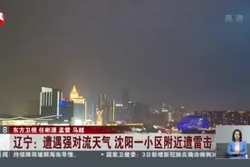 辽宁：遭遇强对流天气  沈阳一小区附近遭雷击  因雷电击中在建楼体引发爆燃  无人员伤亡