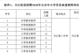 速转！万江公开招聘30名公办劳务派遣教师图片
