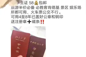 58元包邮！网上公然卖假学生证图片