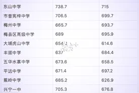 东中738.7分，梅外728分！梅州市中考第一批招生学校录取分数线出炉图片