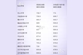 东中738.7分，梅外728分！梅州市中考第一批招生学校录取分数线出炉图片