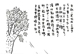 漫画立秋｜风吹一片叶，万物已惊秋图片