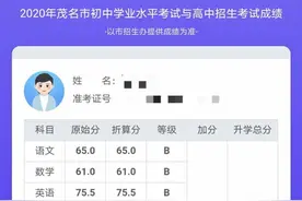 茂名被逼婚17岁少女复习一个月中考过普高录取线！称考虑读职中图片