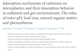 武汉植物园研究：微塑料被动物摄食后，表面重金属解吸附率大图片