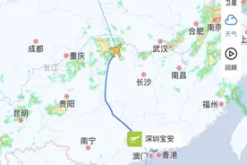 深圳航空一架客机遇紧急情况返航 该航班已更换飞机执飞 预计14:15抵达西安图片