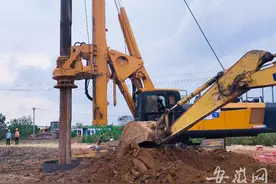 合肥将军岭路下穿沪蓉铁路立交工程进入全面施工阶段图片