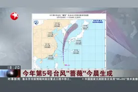 今年第5号台风“蔷薇”今晨生成