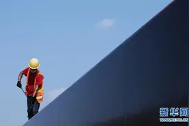河南新密：国道改建工程施工忙图片