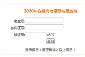 2020年安徽高考录取结果查询图片