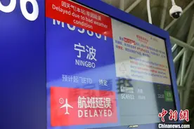 成都双流国际机场受雷雨影响150个航班延误图片