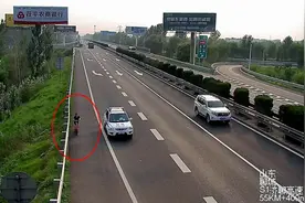 86秒｜危险！聊城一女子骑电动车上高速，还和高速交警“飙”起了车图片