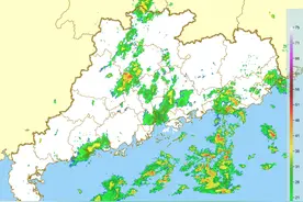 轰隆隆哗啦啦，未来两天广东天气主题：雷雨图片