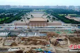 探访西安火车站改扩建工程现场图片