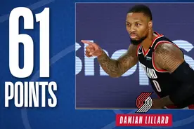 利拉德单赛季3次60+，开拓者升至西部第8图片