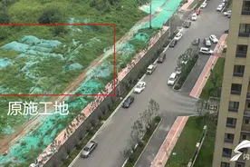 济南一小区旁建高压线塔 业主希望线路入地 施工方：尽快优化方案图片