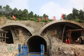 来了！徐州首座双连拱隧道图片