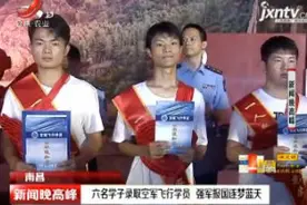 南昌：六名学子录取空军飞行学员 强军报国逐梦蓝天视频封面