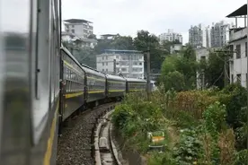 这趟“慢火车”上有一道别致的风景图片